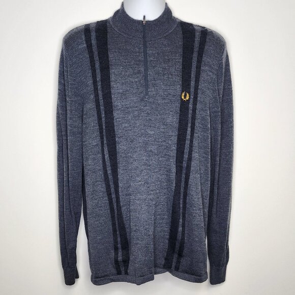 Fred Perry Bradley Wiggins Zip Cycle Sweater (XL) - Picture 1 of 7